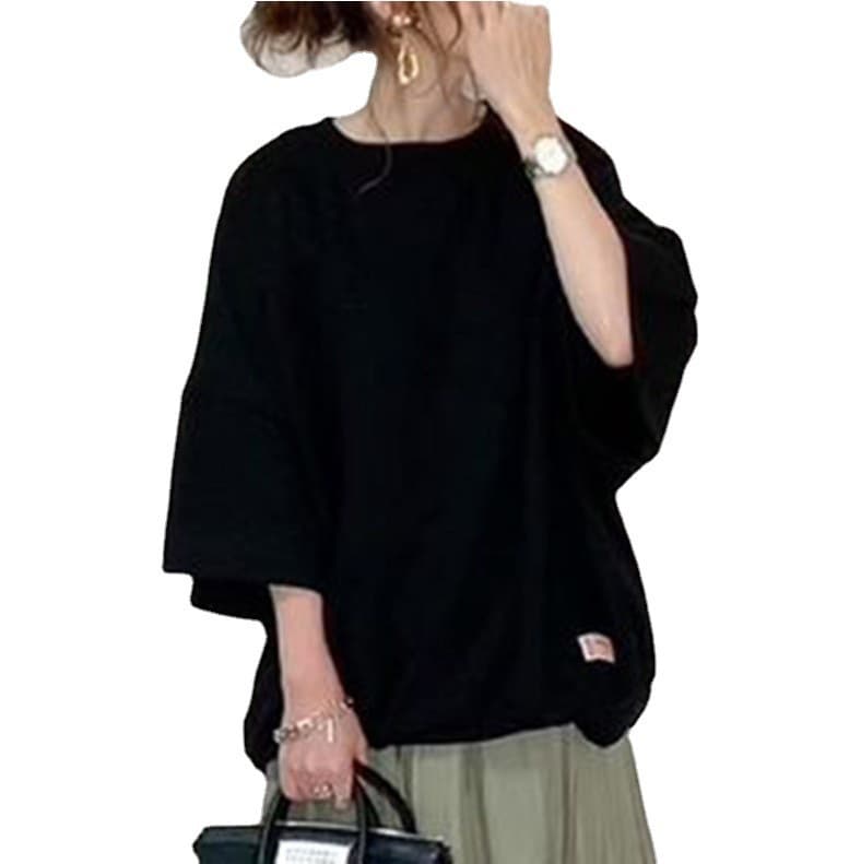 ママコーデ ゆったりシルエットカットソー