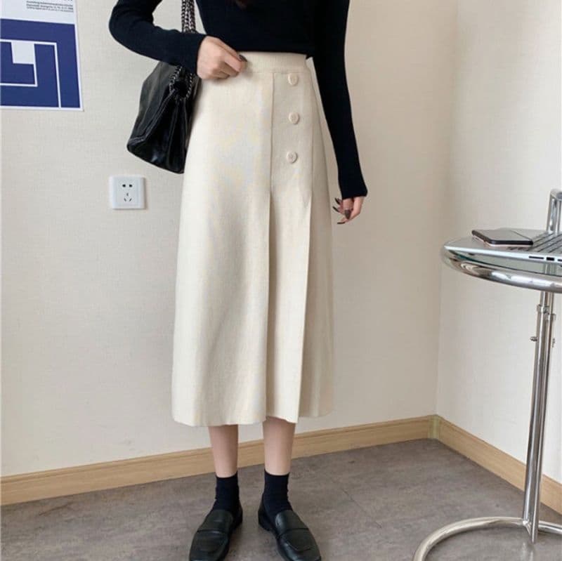ママコーデ 発表会対応　きれいめロングスカート