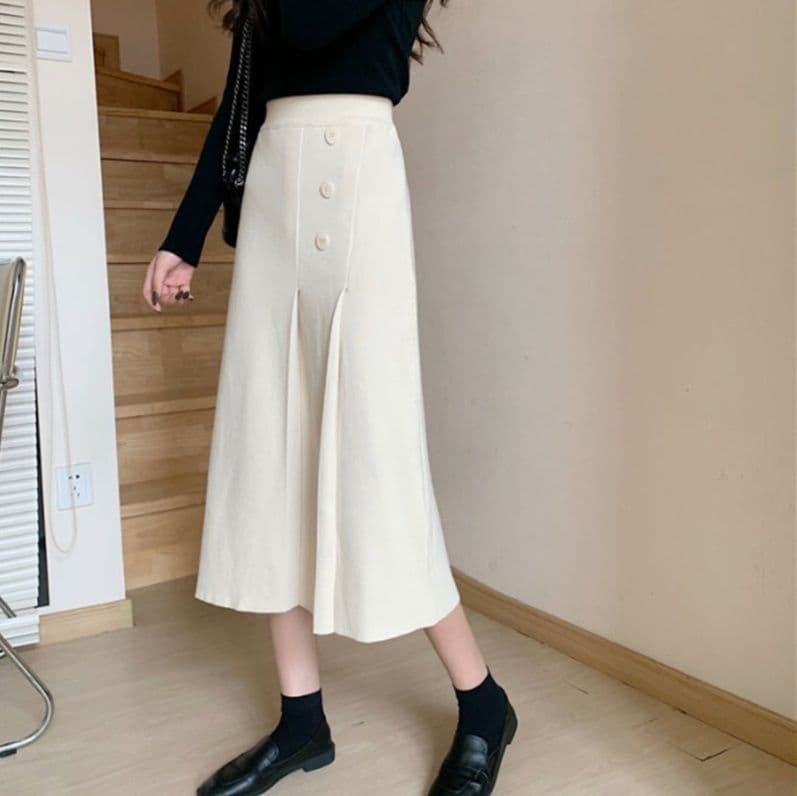 ママコーデ 発表会対応　きれいめロングスカート