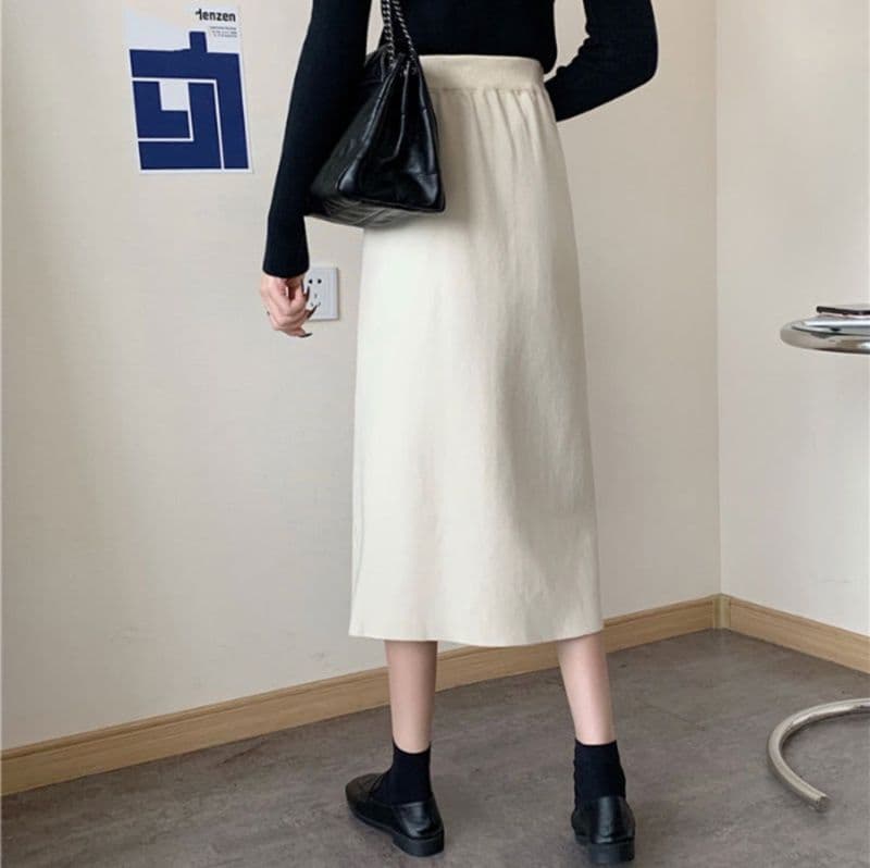 ママコーデ 発表会対応　きれいめロングスカート