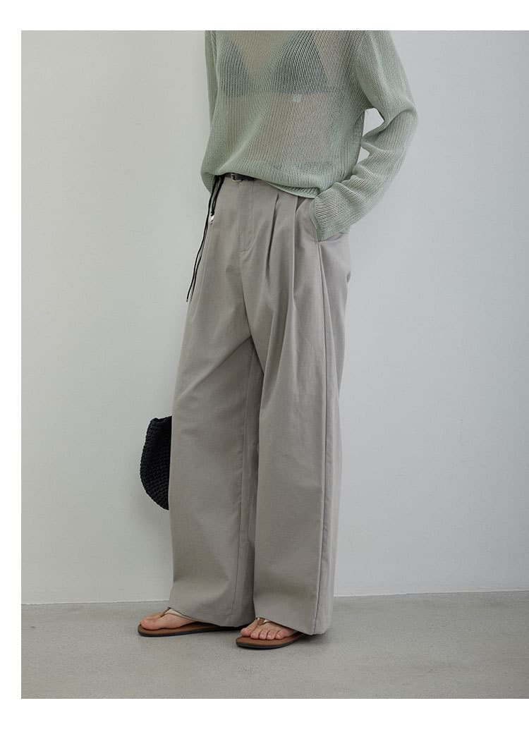 ママコーデ ゆったりシルエット プレミアムスラックス