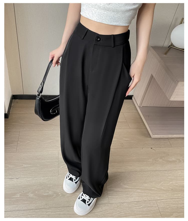 ママコーデ ゆったりストレート美脚パンツ