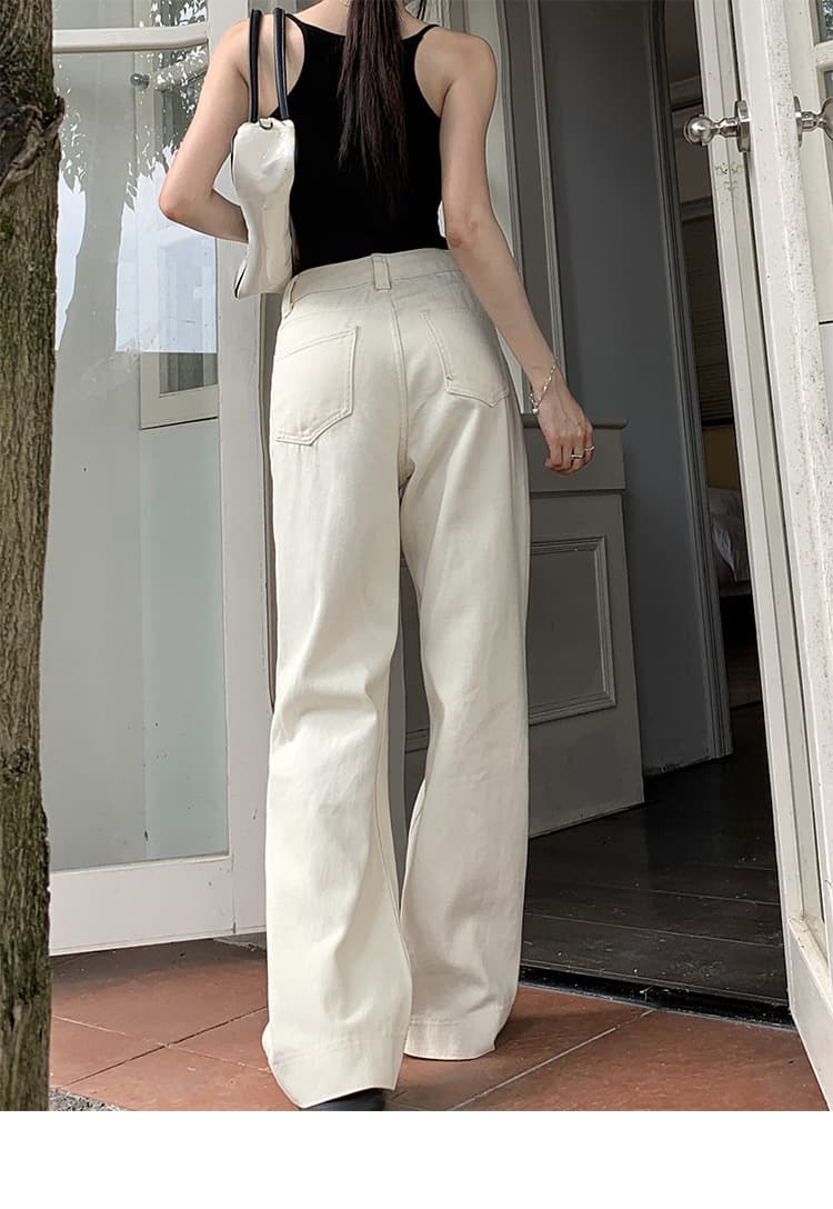 ママコーデ リラックスワイドデニムパンツ