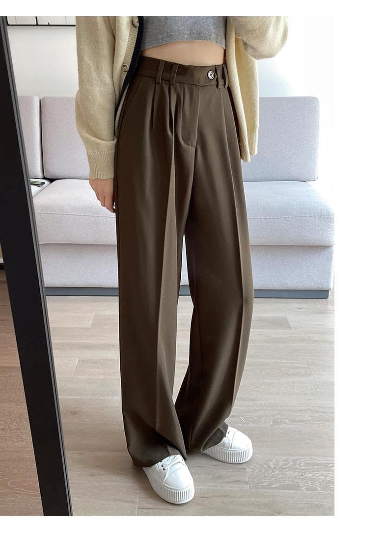 ママコーデ ゆったりドレープきれいめパンツ