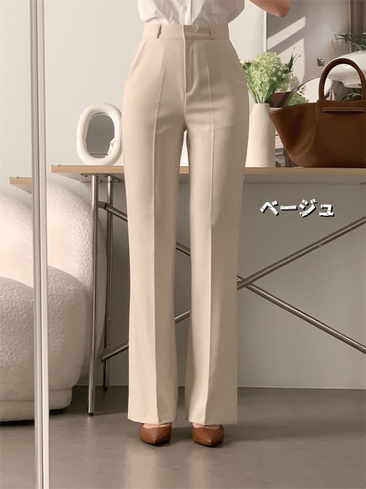 ママコーデ 発表会対応 秋冬ハイウエスト美脚パンツ きちんと見え