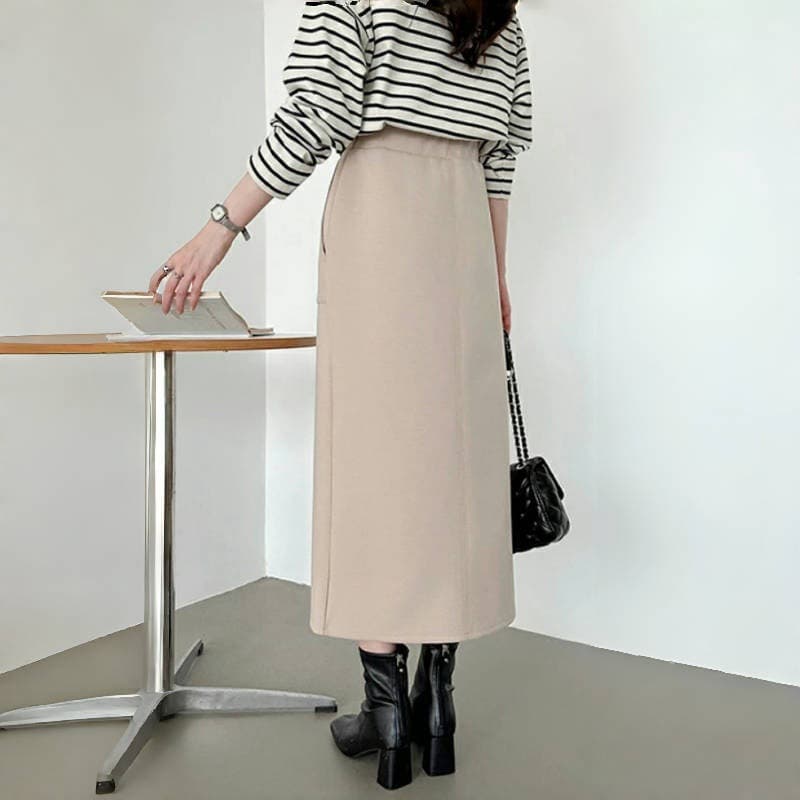 ママコーデ きちんと感あふれる大人の定番スカート
