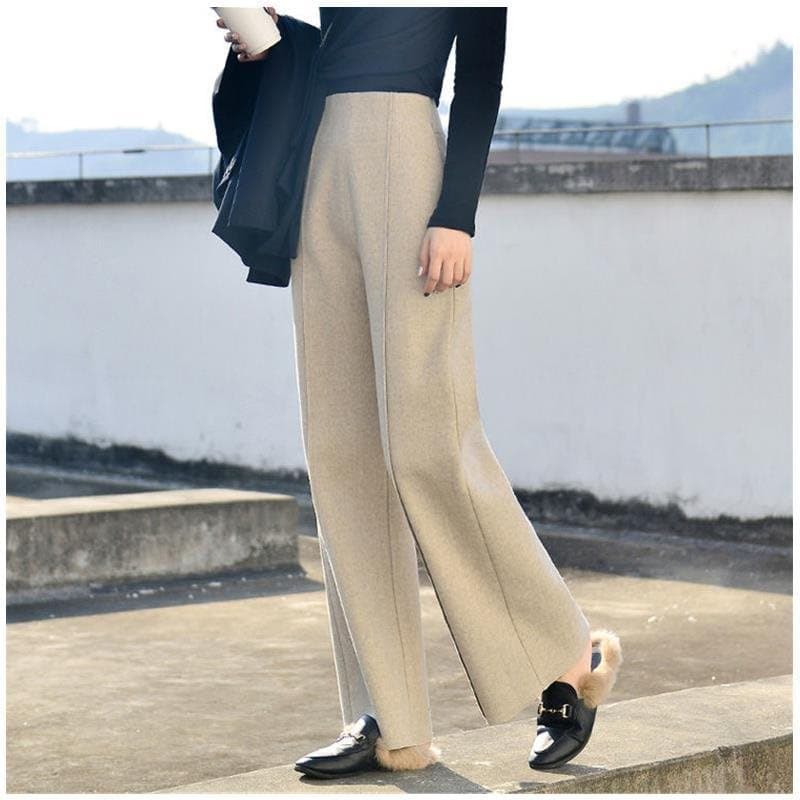 ママコーデ ウエストすっきりワイドパンツ