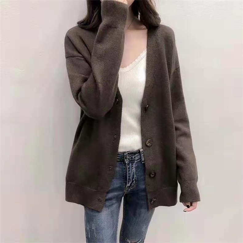 ママコーデ ゆったりシルエット コンフォートカーディガン