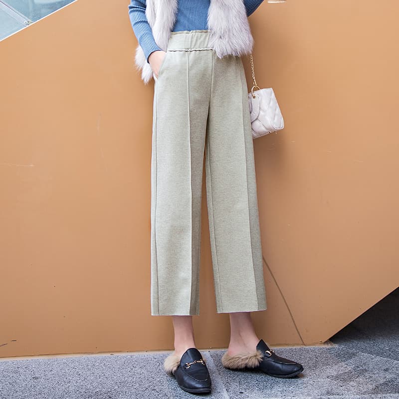 ママコーデ ゆったりウエストゴムワイドパンツ