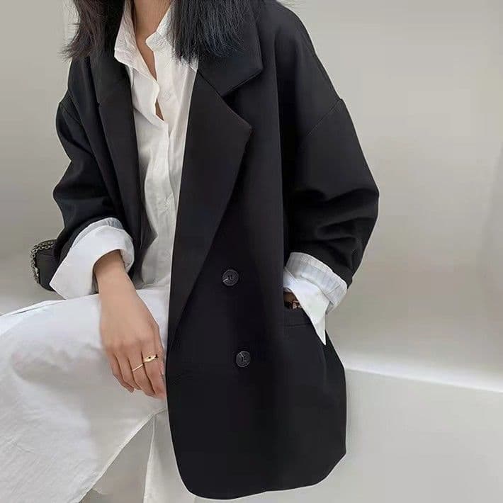 ママコーデ ゆったりシルエットロングジャケット