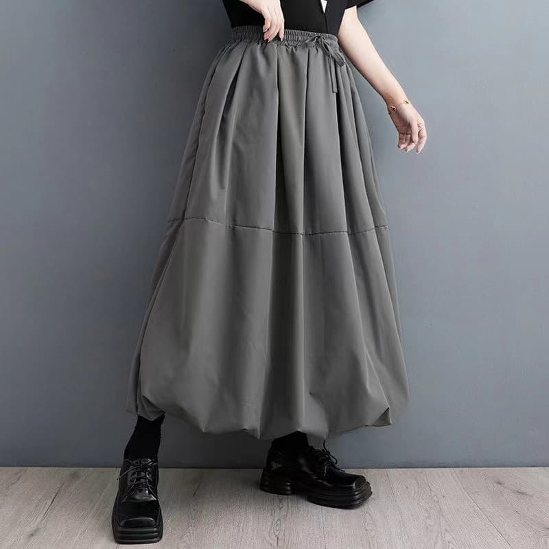 ママコーデ ゆったりバルーンスカート
