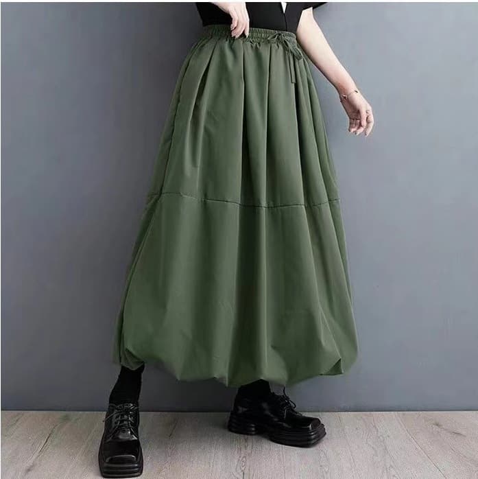 ママコーデ ゆったりバルーンスカート