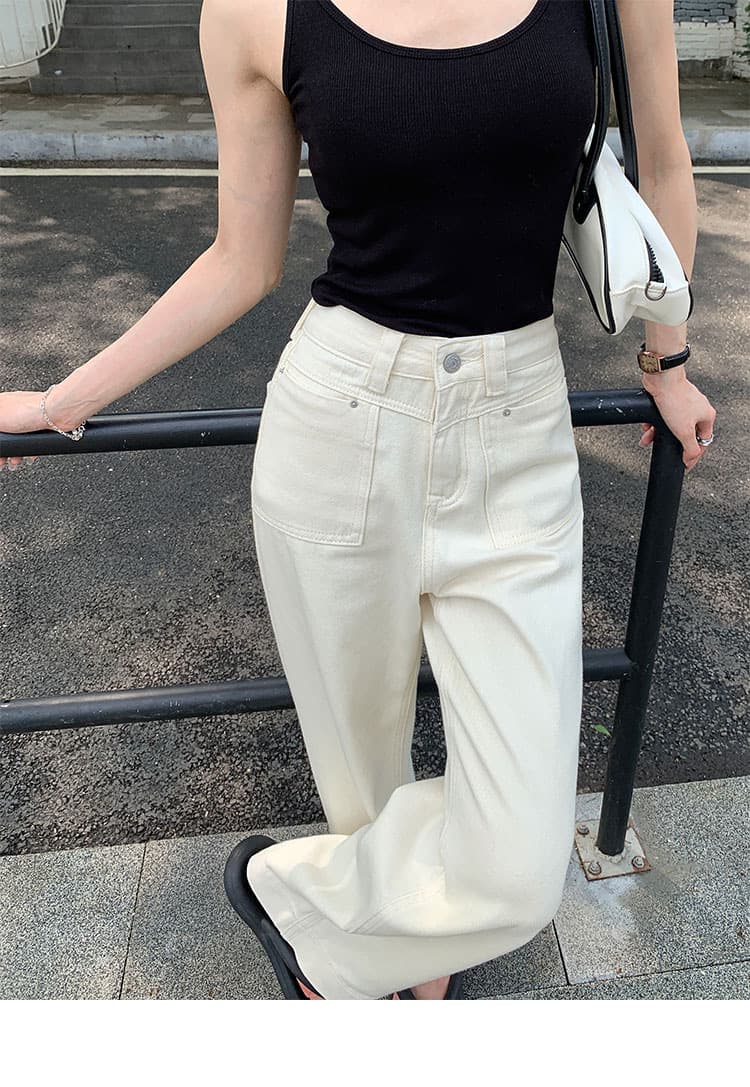 ママコーデ リラックスワイドデニムパンツ