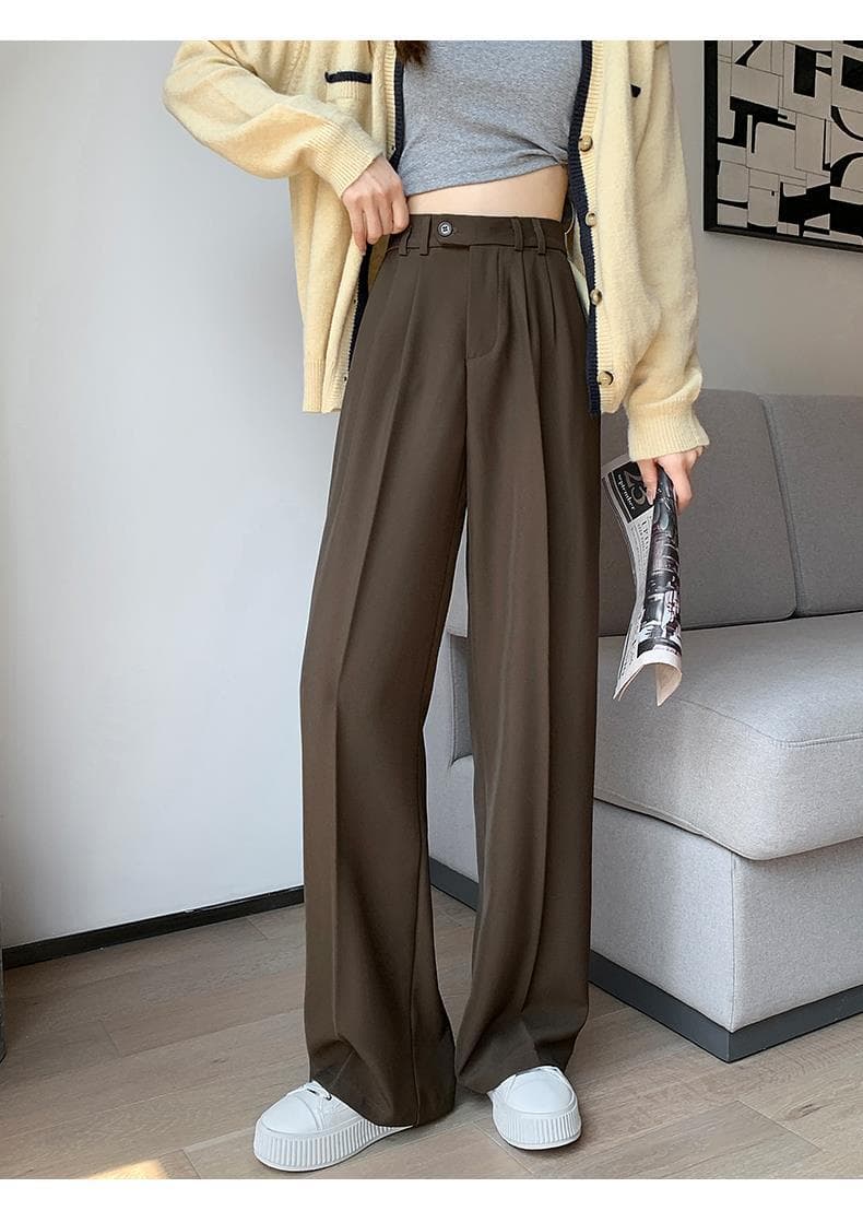 ママコーデ ゆったりドレープきれいめパンツ
