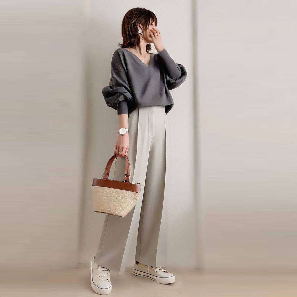 ママコーデ ゆったりシルエット 楽ちんママコーデ